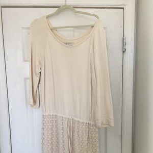 Casual White Sweater Dress